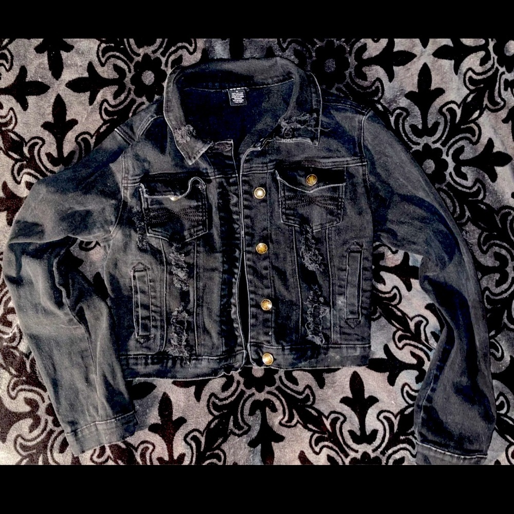 Black Jean Jacket